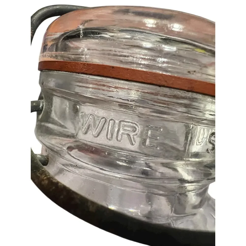 Vintage Glass Wire Closure Jar 1877 Canning With Wire Bail